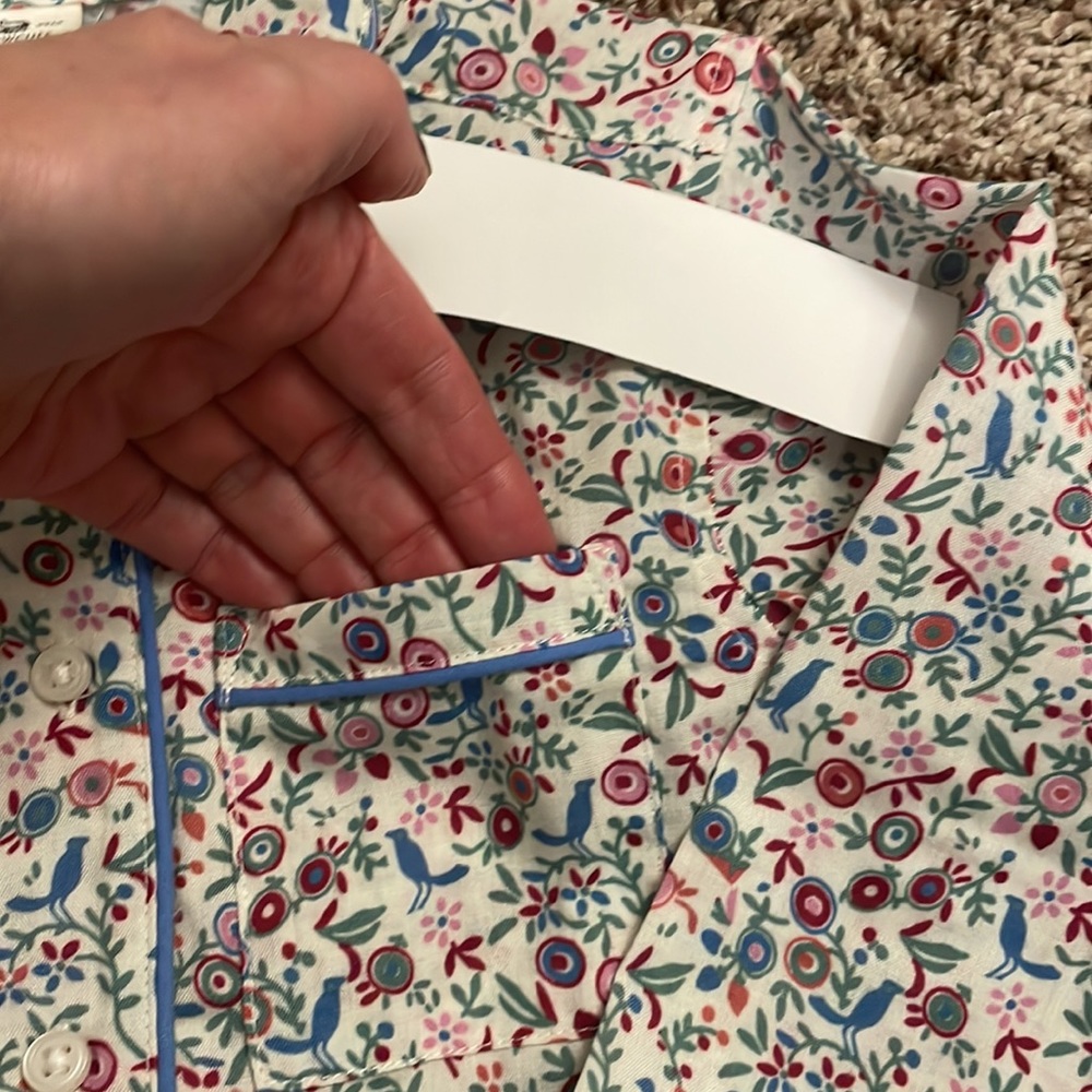 CREWCUTS J CREW NWT adorable two-piece bird print pajamas - Picture 3 of 7